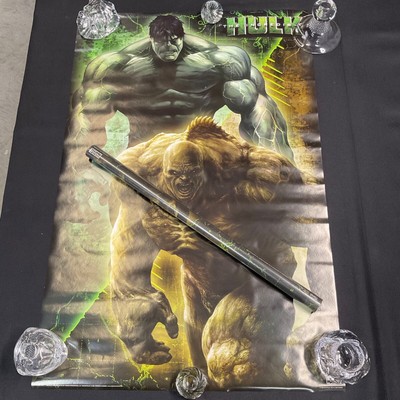 2008 INCREDIBLE HULK MOVIE DUEL POSTER 22X34'' MARVEL 9345 NOS SEALED P47