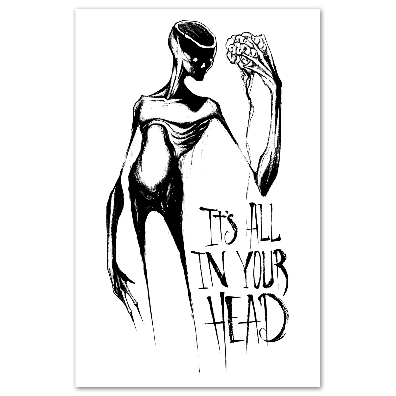 Art Print, It's All In Your Head Art Print, Shawn Coss Art Print, It's All In Your Head Art Print, Shawn Coss