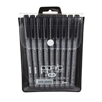 Copic Markers Multiliner Inking Pen Set B-2 Free Ship w/Tracking# New from Japan