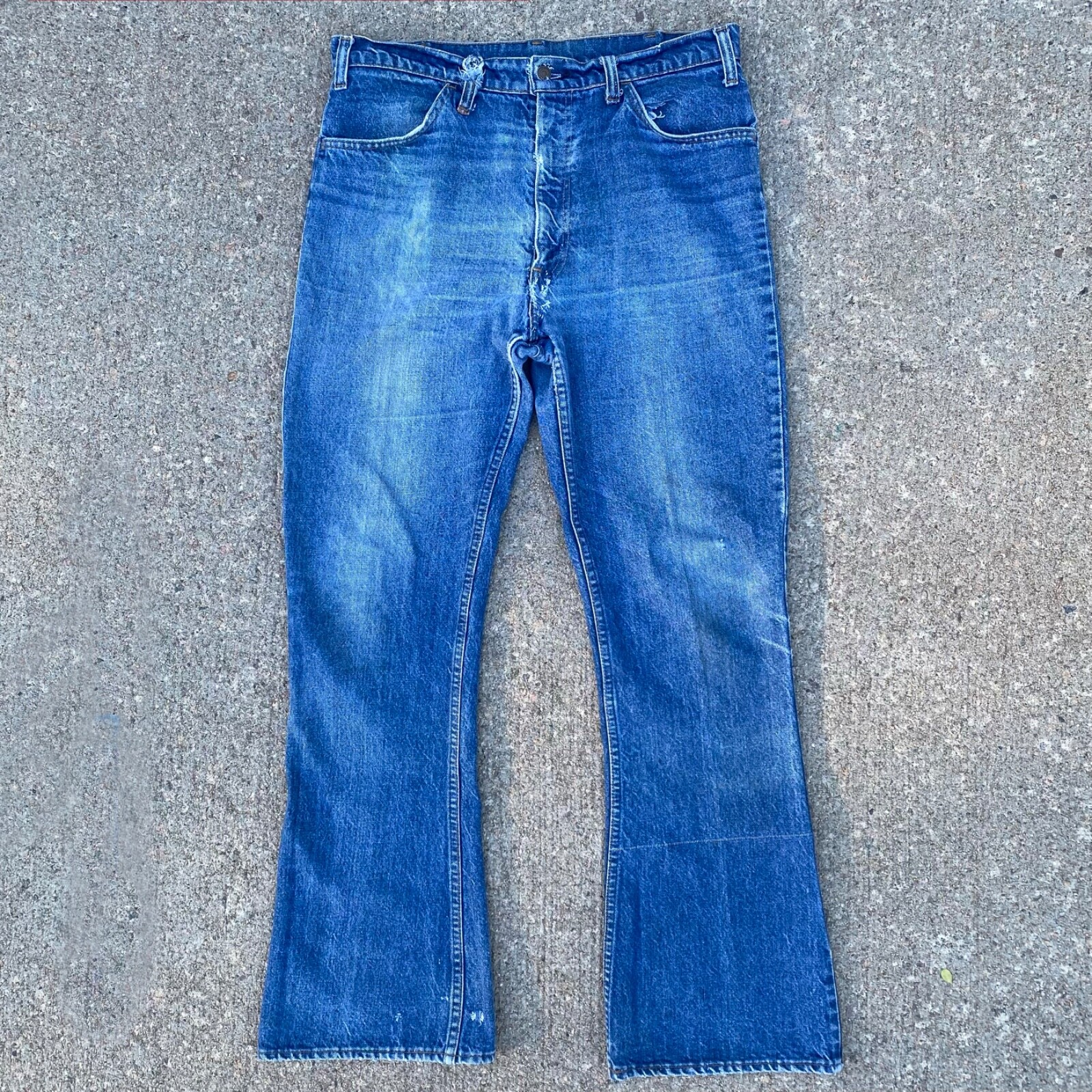 70's Vintage フランス製 Levi's Flare Pants Vintage 1970s Levi's Orange Tab Bush Pants Hippie Flare
