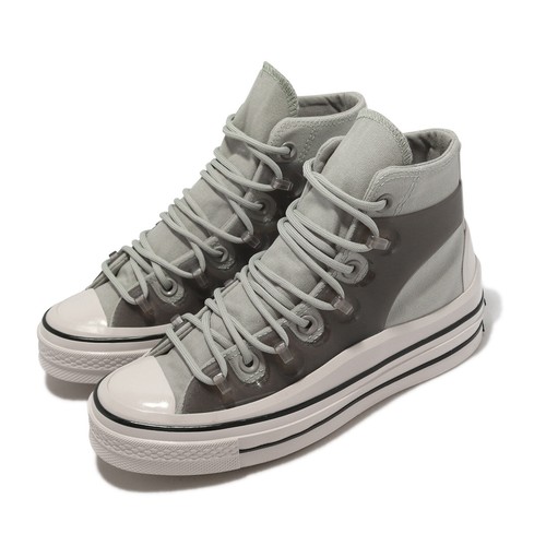 

Converse Chuck 70 Utility HI Серый Белый Мужская повседневная обувь унисекс на платформе A02130C, Grey, Chuck 70 Utility Hi