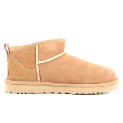 Pre-owned Ugg A24us Women's Ankle Boot W Classic Ultra Mini 1116109 Sand