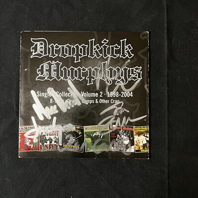 Dropkick Murphys Singles Collection Vol. 2 Autographed CD Cover / Jacket 2005 Oi