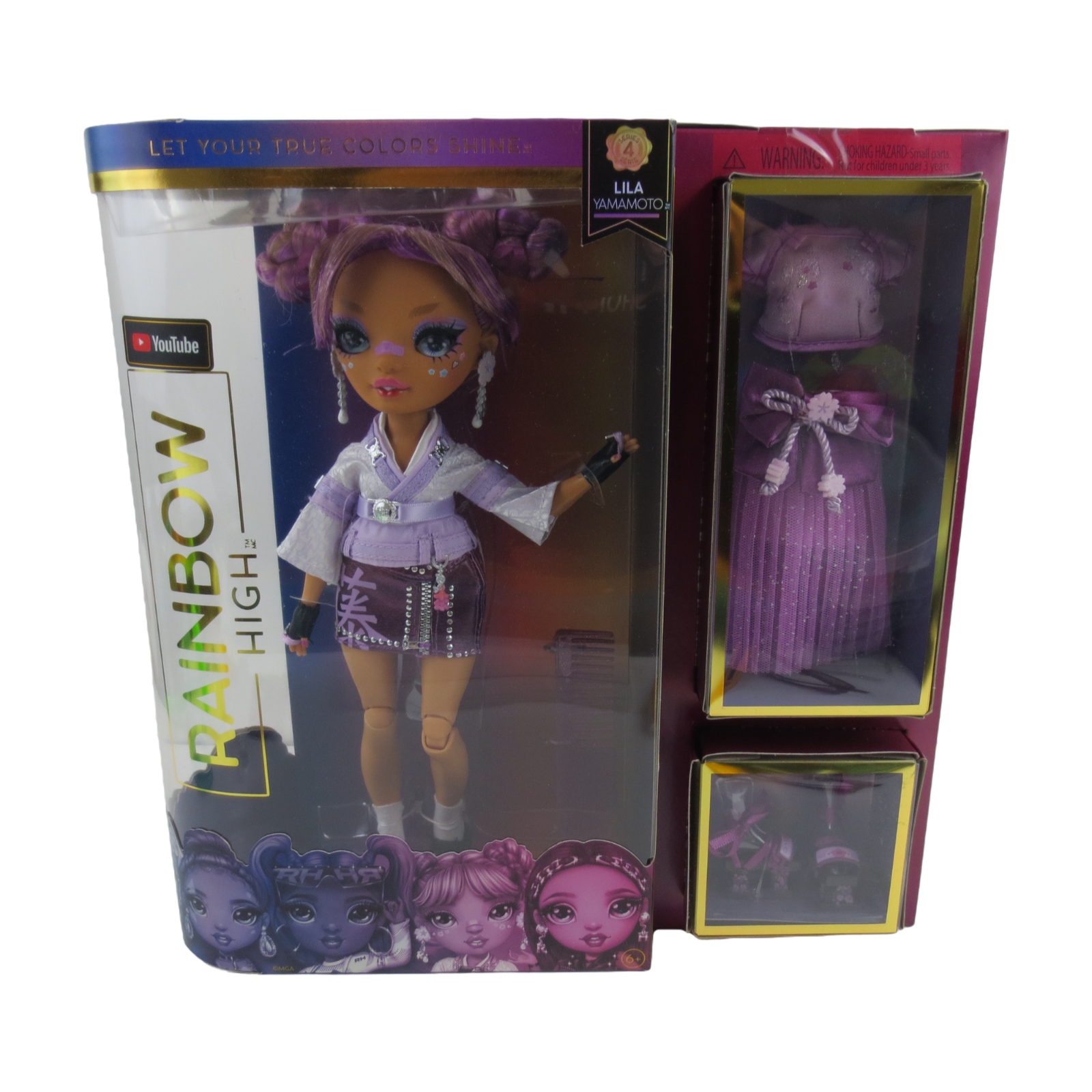 選べるおまけ！　　LILA TOYS Rainbow High Lila Yamamoto- Mauve Purple Fashion Doll 2