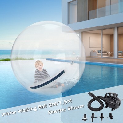 Water Walking Ball 2m/1.5m Walk Dance Roll Ball Inflatable Tizip Zipper W/Blower