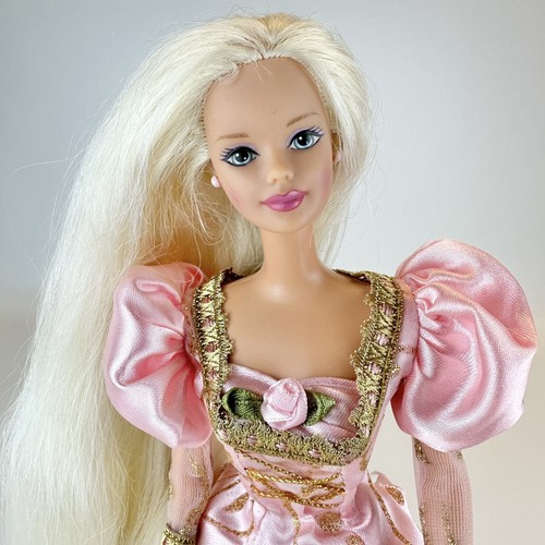 Vintage 1997 Disney Princess Rapunzel Barbie Doll Very Long Blonde Hair