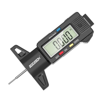 Digital Tyre Tread Depth Gauge UK,0-25.4 Mm Inch Tyre Guage Digital with Larg...