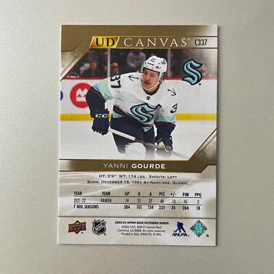 2022 Upper Deck Extended #C337 Yanni Gourde UD Canvas