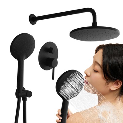 Shower Head System | Metal Embedded Rainfall Shower Faucet And Handheld Big Sale