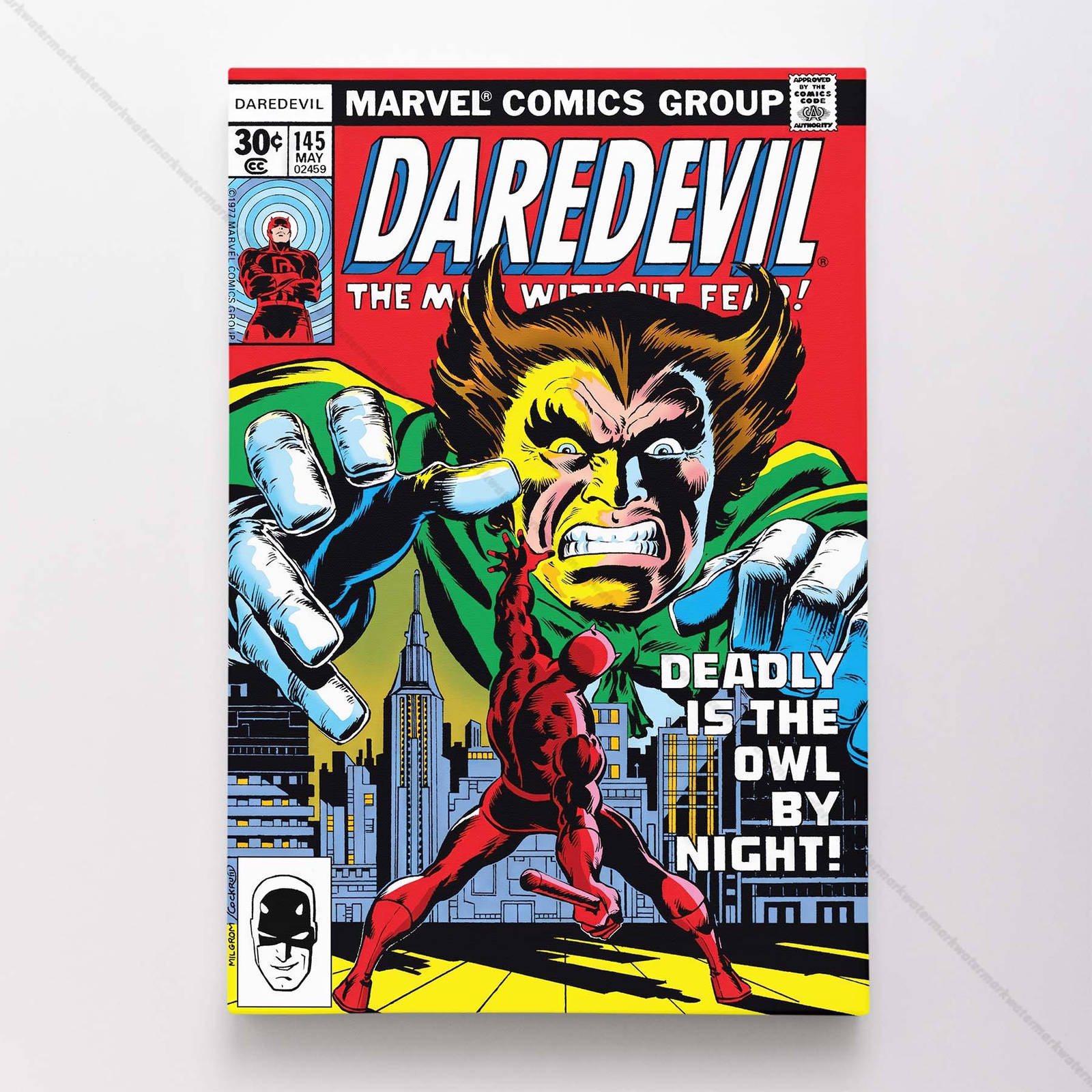 Daredevil Poster Canvas Vol 1 #145 Comic Book Art Print