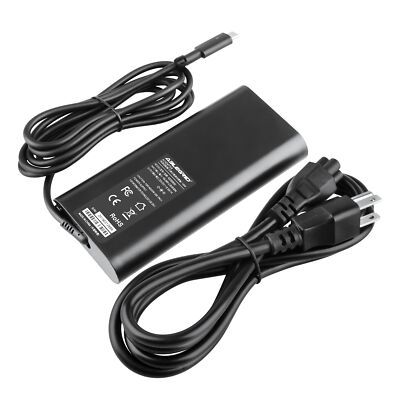 130W USB-C 7MP1P 07MP1P AC Adapter Charger For Dell XPS 15 17 Power Supply Cord