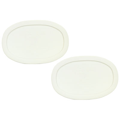 Corningware F-15-PC French White Oval Plastic Replacement Storage Lid (2-Pack)