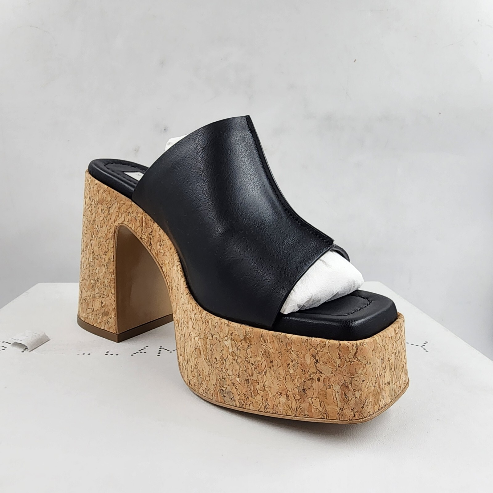 Stella McCartney Skyla Alter Eco Platform Sandals Women's 35/5US Black Slip On - Picture 8 of 19