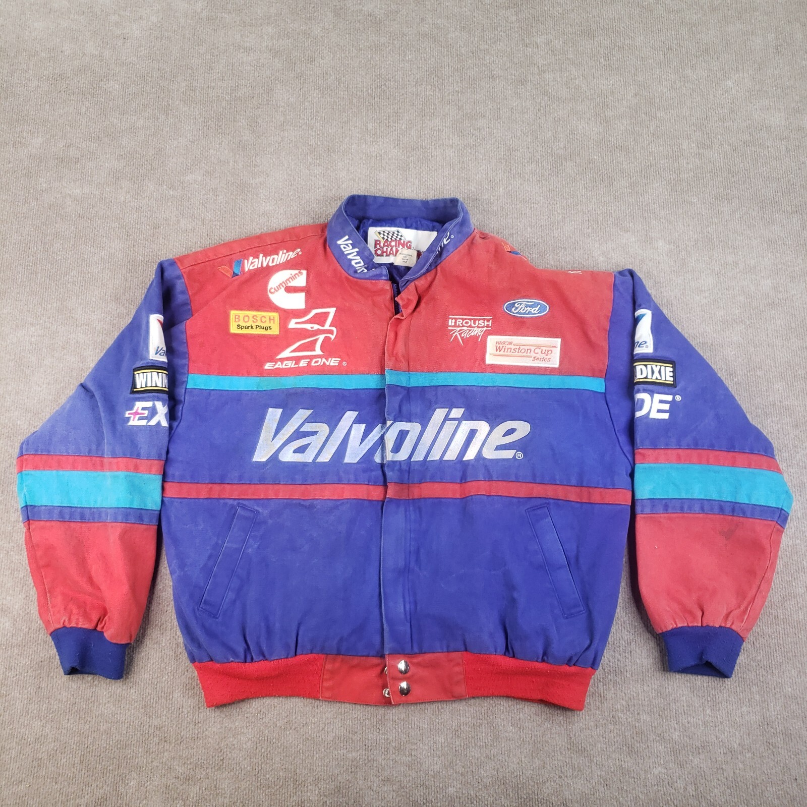 マークマーティン　レーシングジャケット Vtg Mark Martin Valvoline Jacket Size Large Racing Champions