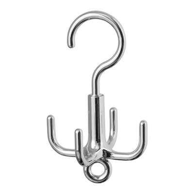 1pc Purse Hanger For Closet 360 Degree Rotatable Tie Rack Holder With 4 Hooks