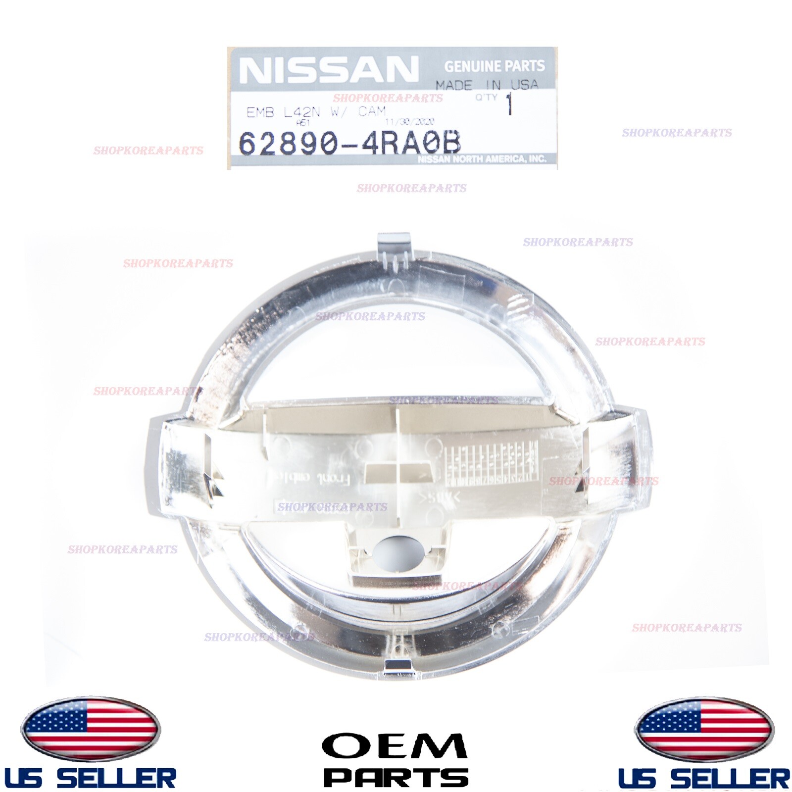 Genuine Radiator Grille Emblem with Front Camera Hole ⭐ Nissan Maxima 2016-2018