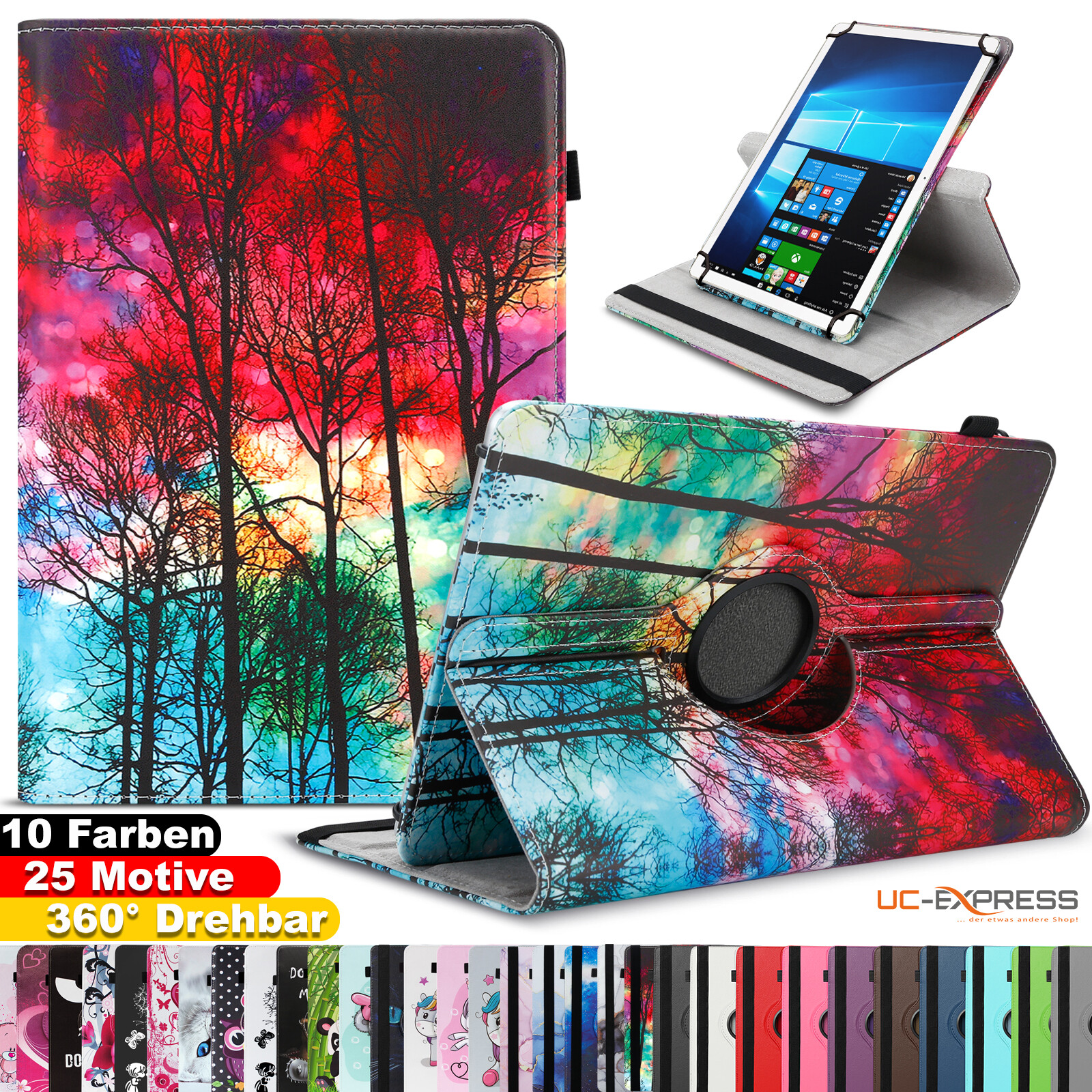 CoBak Hülle Für Lenovo Tab M11 11 Zoll 2024 – PU Leder, Dreifache Falte, Auto Sleep/Wake, Schwarz
