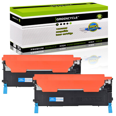 2PK CLT-C406S C406 Cyan Toner Fits For Samsung CLP-360 362 363 364 365 365W 367W