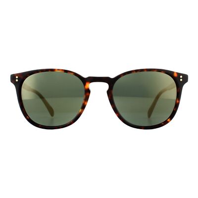 Pre-owned Oliver Peoples Sunglasses Finley Esq 5298su Sable Tortoise G15 Polarized Vfx In Green