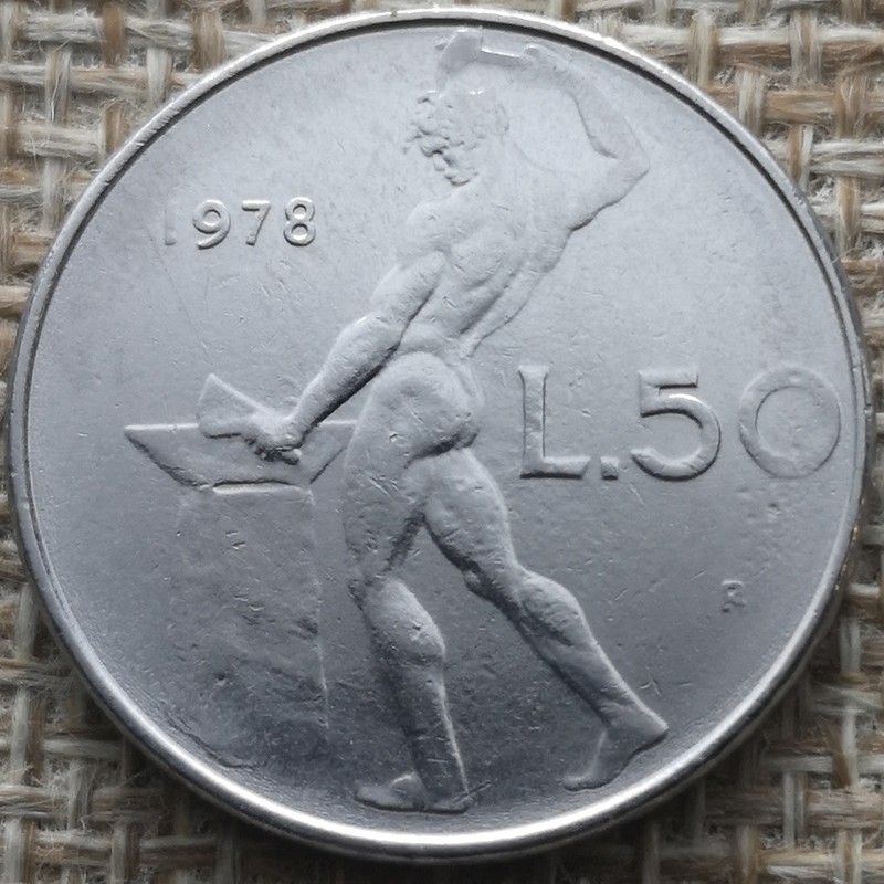 Monnaie Italie - 1978Â R - 50 Lire Grand Module