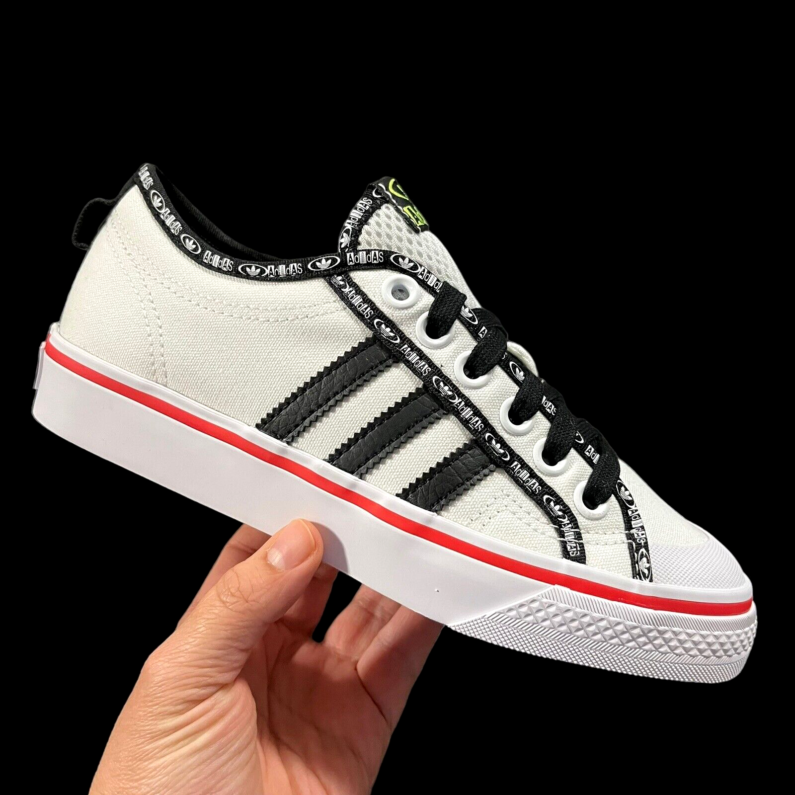 Adidas nizza hotsell low black
