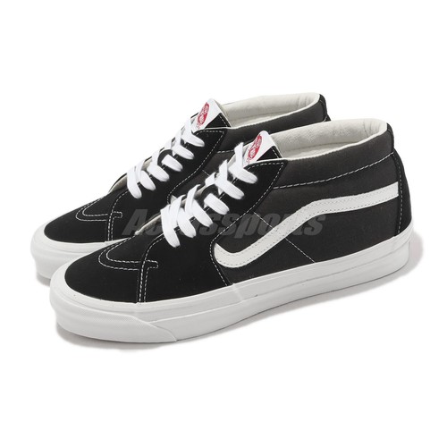 

Vans Vault OG Sk8-Mid LX Черный Белый Мужчины Унисекс Повседневный образ жизни VN0A4BVCBA2, Og Sk8-mid Lx