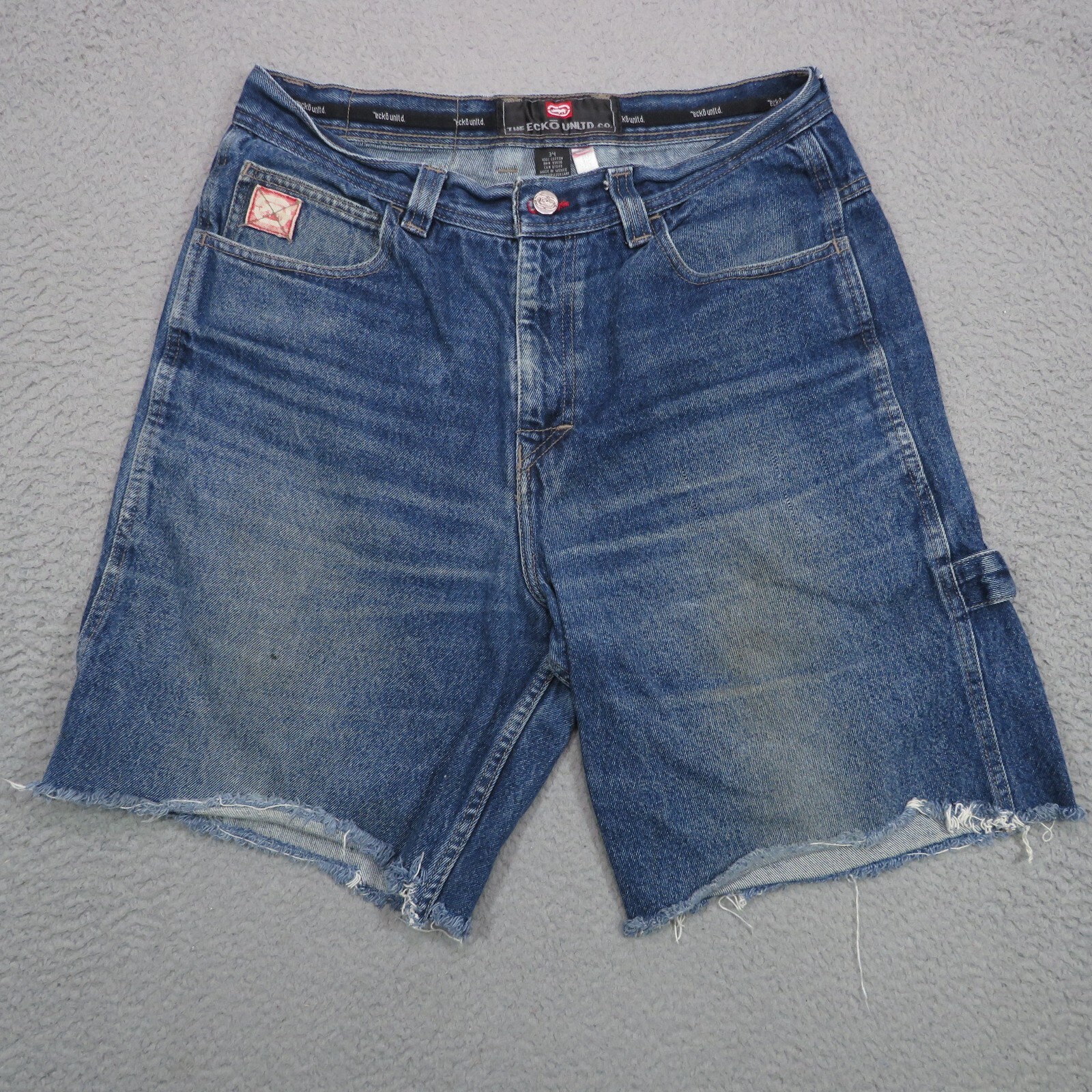 ECKO UNLTD.co デニムハーフ　34 ECKO UNLTD Shorts Adult 34 Denim Baggy Carpenter Jean Jorts