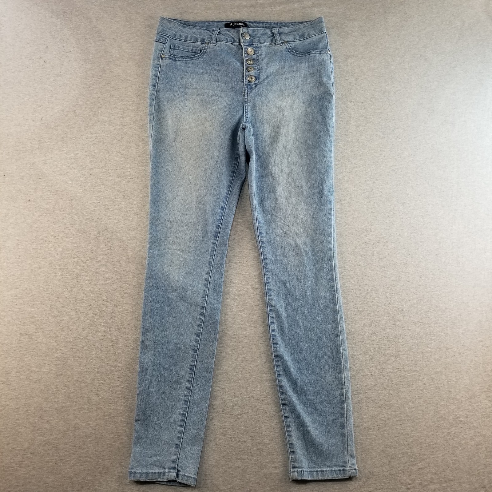 D. Jeans Women's Sz 6 Light Wash Stretch Mat. Normcore Cute Trendy Comfy Stylish