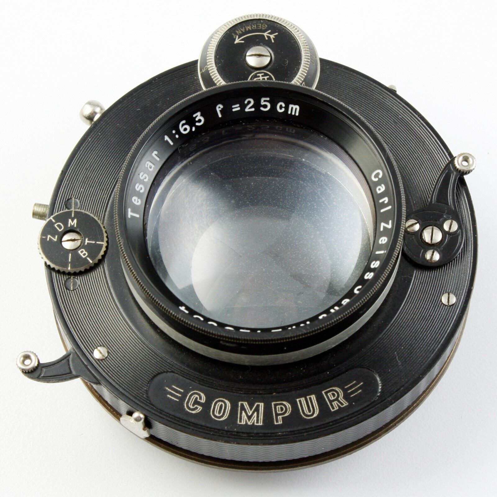 Carl Zeiss Jena 25cm f/6.3 Tessar in Dial-Set Compur Shutter Carl Zeiss Jena 25cm f/6.3 Tessar in Dial-Set Compur Shutter