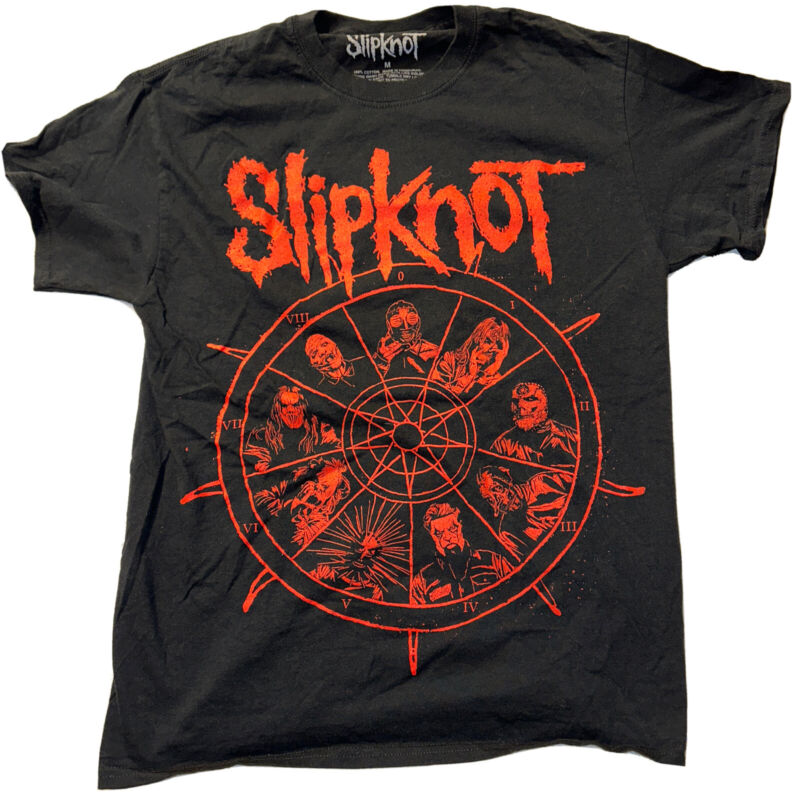 Slipnot small medium tour concert symbol t shirt Slayer Metallica metal
