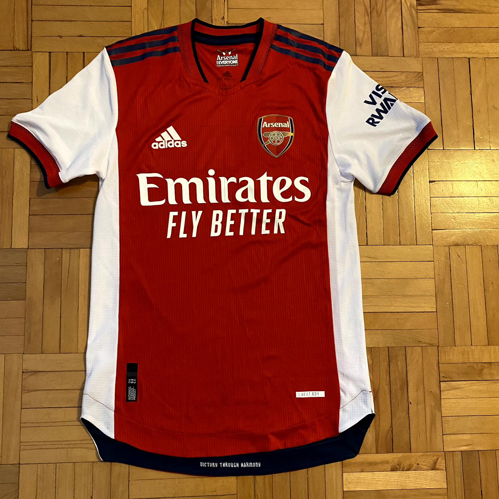 Arsenal FC Home Shirt 2021 / 2022 (XS) [Adidas] Player Issue | eBay