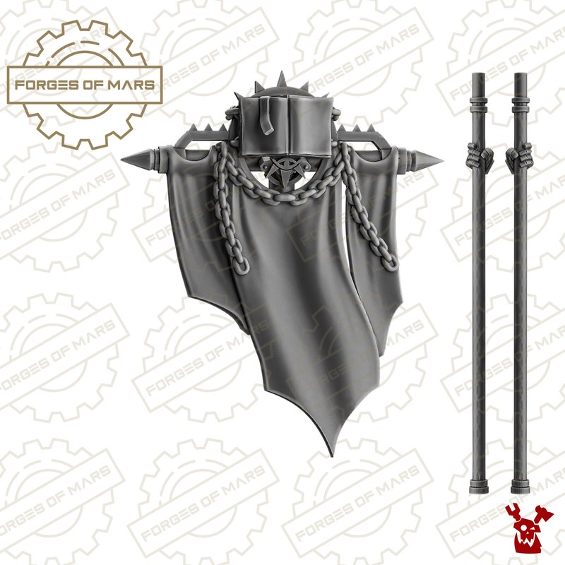 Marines - Grey Paladins - Aeternum Wardens Banner (X1)