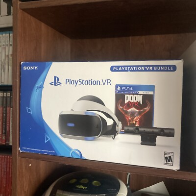 Sony PlayStation VR DOOM VFR Edition Gaming Bundle, with open Box Still Warped
