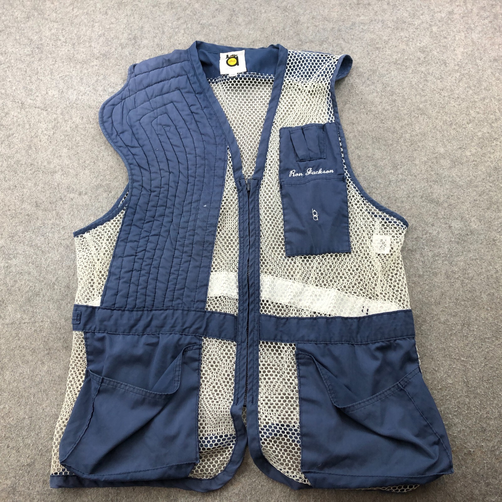 Vintage Bob Allen Shooting Vest XL Blue Hunting Practice