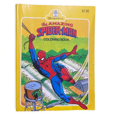 Vintage 1990 Merrigold Press The Amazing Spider-Man Coloring Book