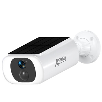 ANRAN WIFI Solar Battery Outdoor 3MP Wireless Home Security Camera Two Way Audio