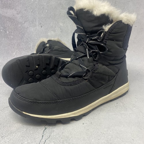 【国内発送】SOREL WHITNEY SHORT LACE スノーブーツ1767011-010 Sorel Whitney Short Lace Womens Size 4 Black Waterproof