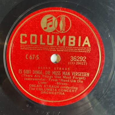 10'' 78 RPM-Oscar Straus-Ich Weiss Schon Was Icht Mocht/Es Gibt Dinge Die/36292