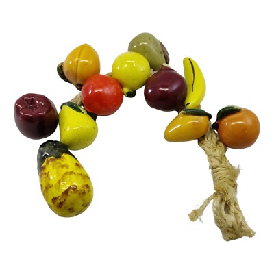 Ristra String Rope Ceramic Fruit Vegetables Farmhouse Decor