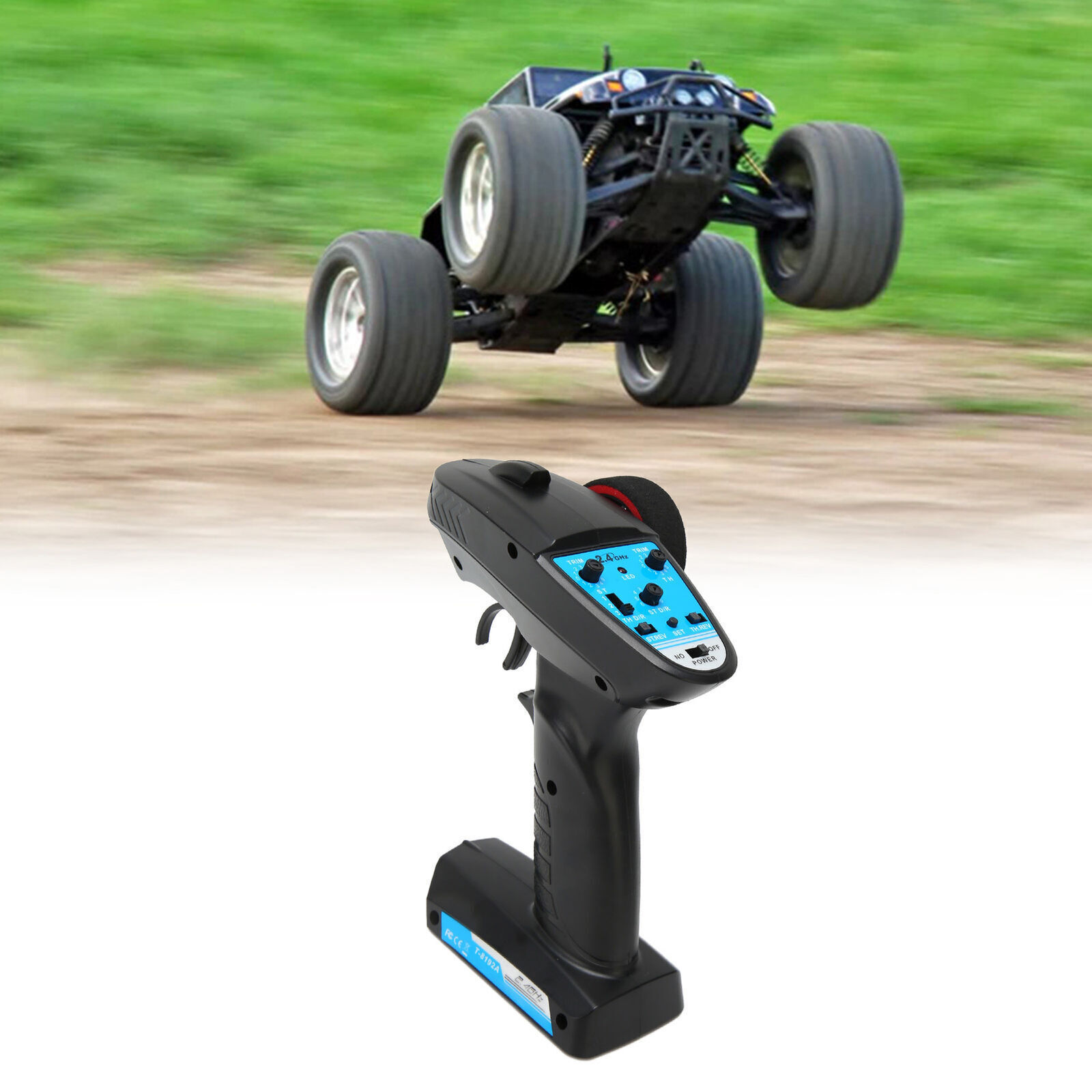 3 Channel RC Transmitter with 2.4Ghz Receiver Speed Adjustment Function Remote