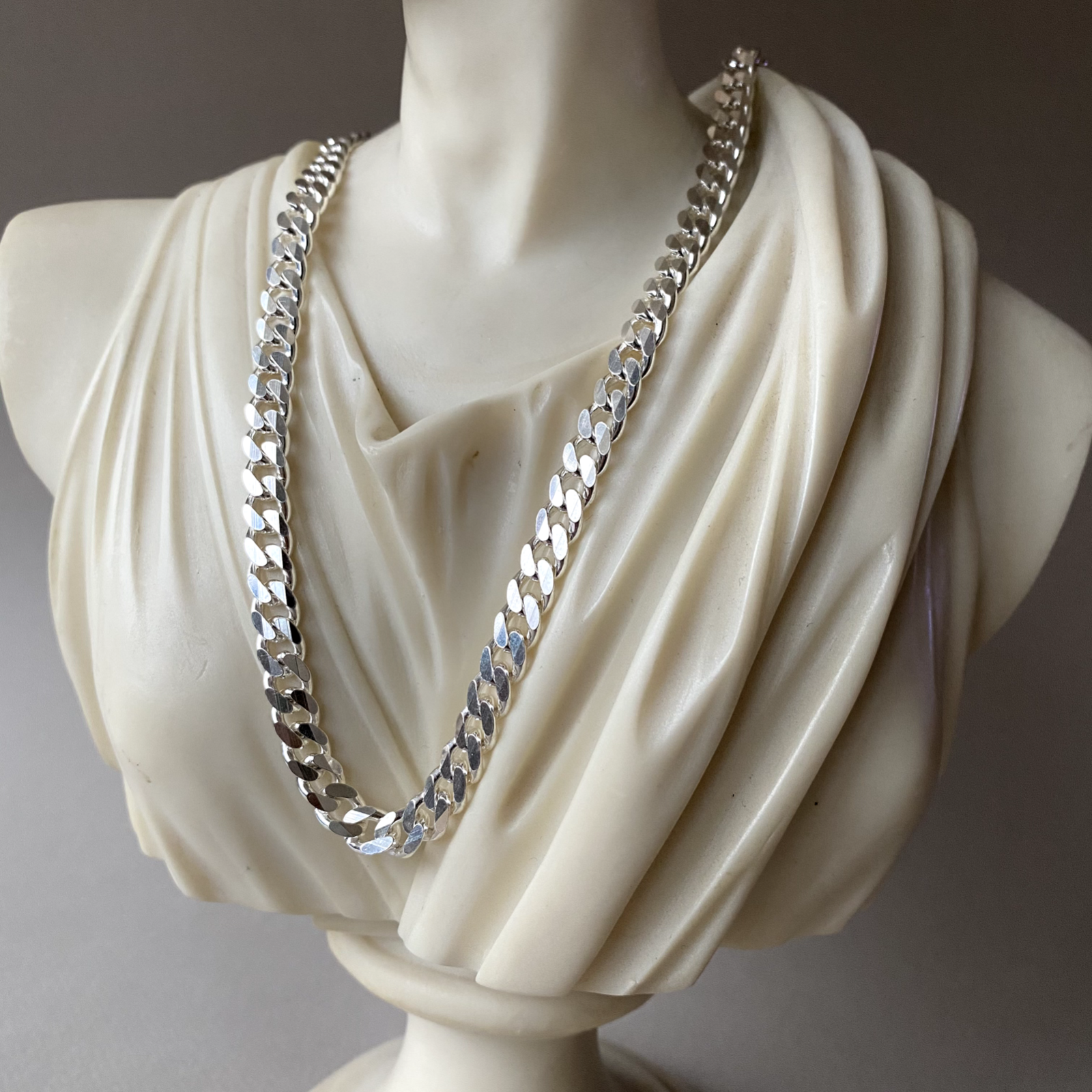 Pre-owned Handmade 925 Sterling Silver Hip Hop Men Cuban Link Chain Necklaces 9mm 85gr 26 Inch