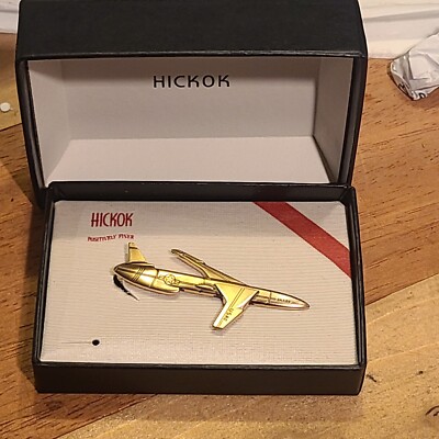 Vintage Hickok Tie Clip USAF Snark Aircraft Original Box RARE