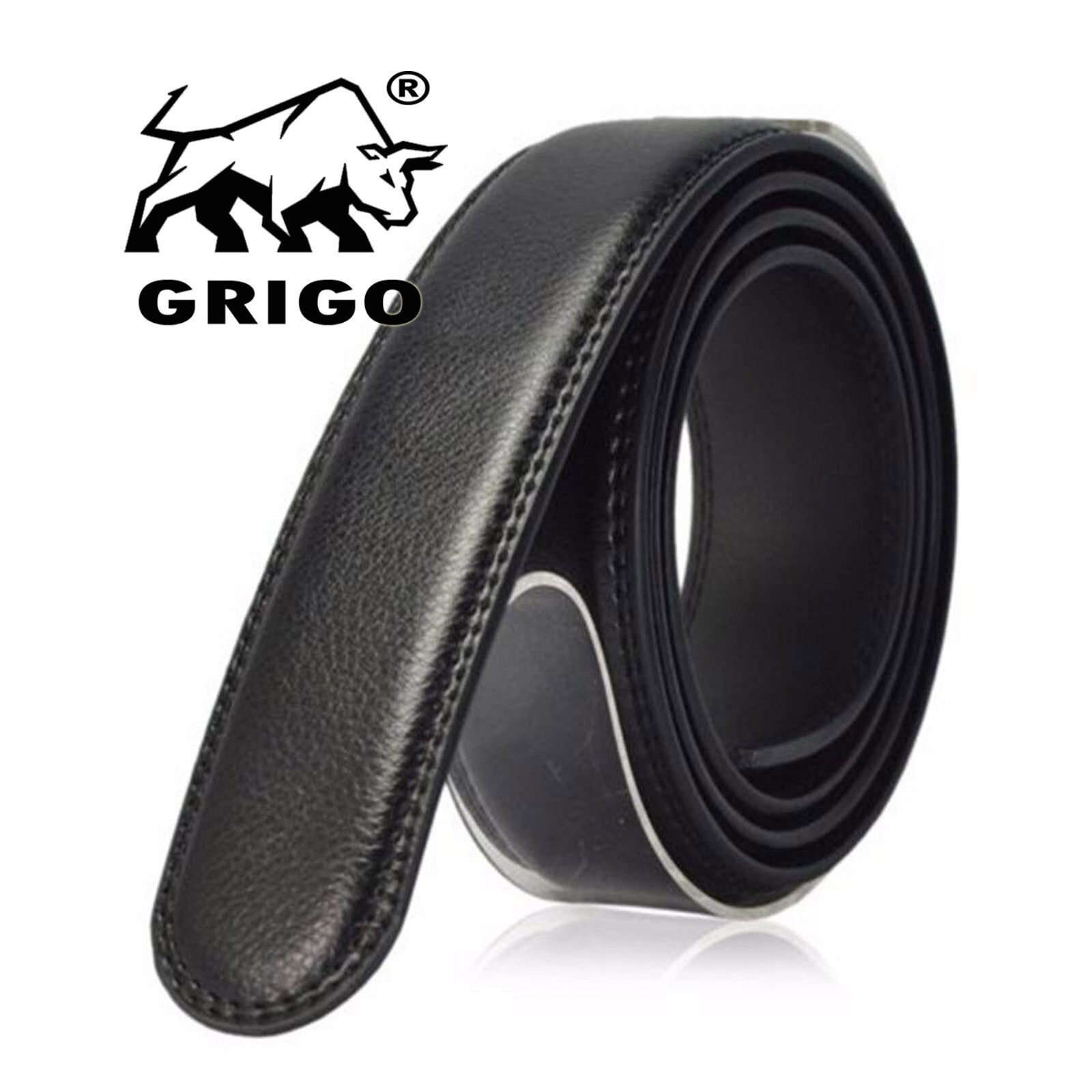 Fashion Men's Automatic Real Leather Ratchet Belt Strap Jeans Waistband Gift