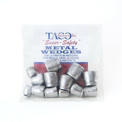 15 pack round metal axe and hammer wedges
