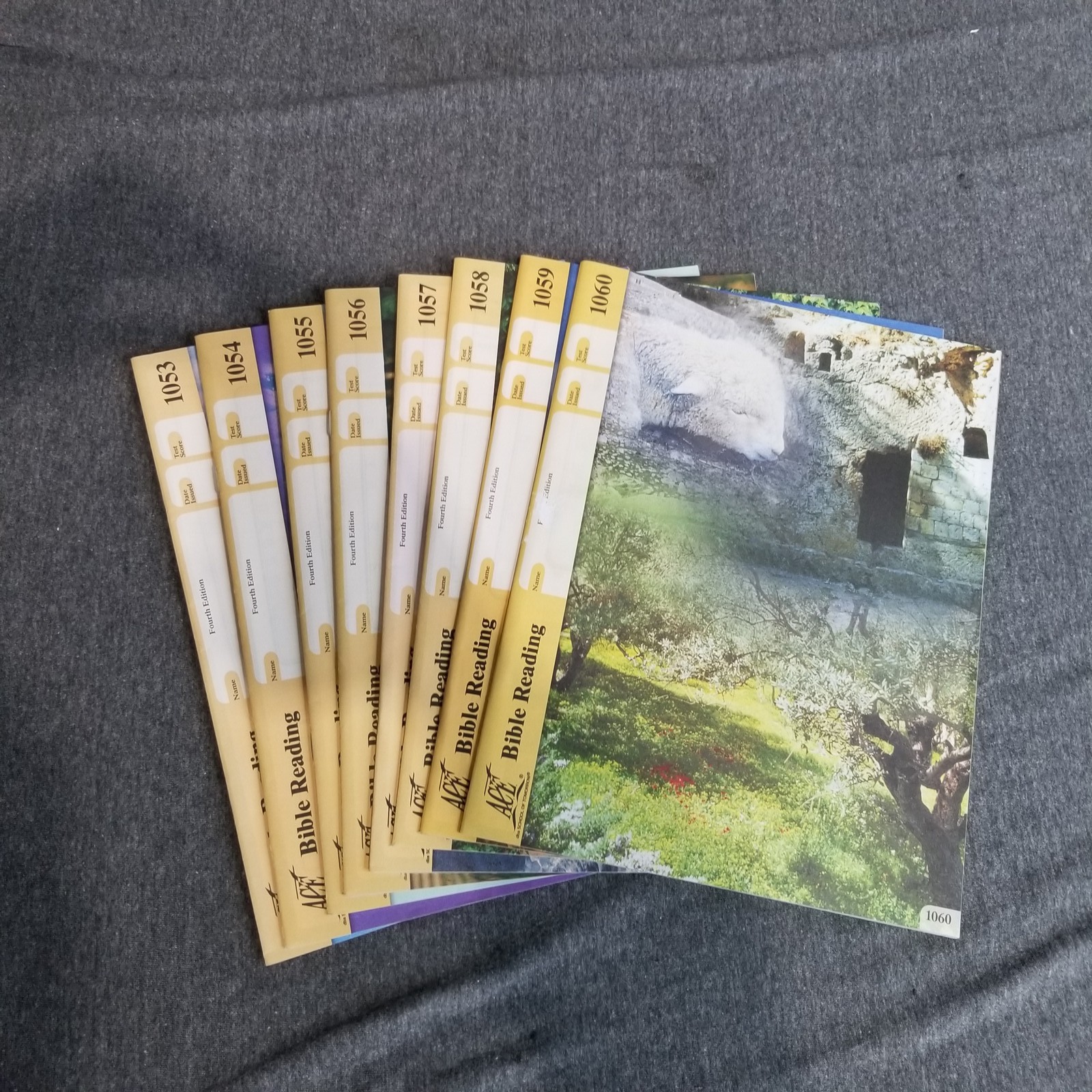 School of Tomorrow Bible Reading Workbook Lot Of 8 See Description For Info