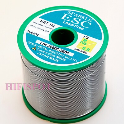 10M JAPAN SENJU 0.8mm Lead Free M705 Silver Copper Solder | eBay