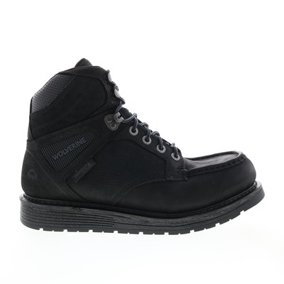 

Wolverine Hellcat Ultraspring Moc Toe Wedge Wp 6 Мужские черные рабочие ботинки, Черный, Wolverine Hellcat Ultraspring Moc Toe Wedge Waterproof 6"