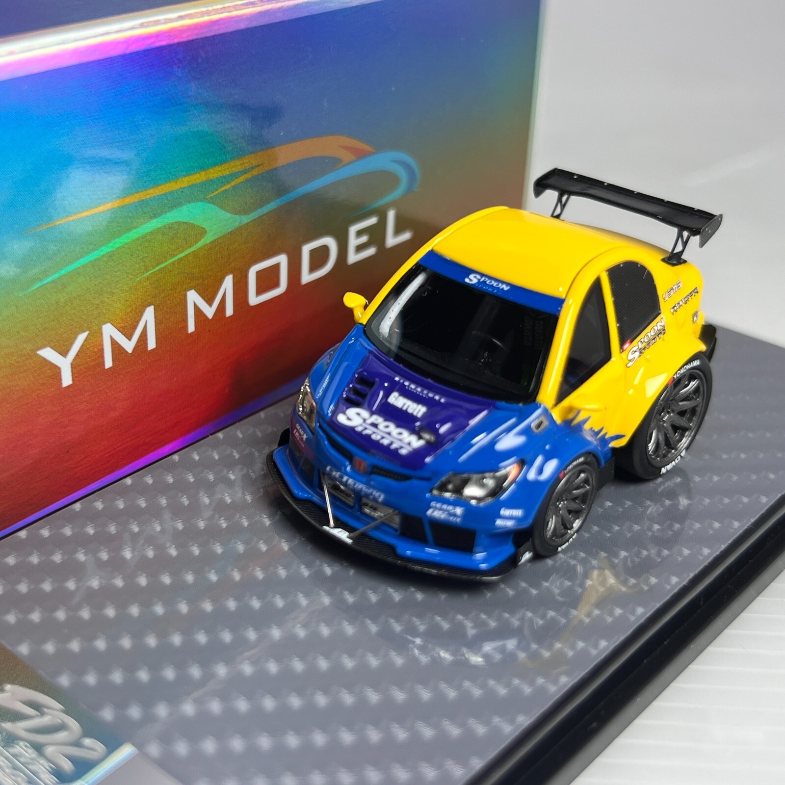 1/64 YM Model Honda Spoon FD2 Civic Type-R Q Car Ltd 499 pcs