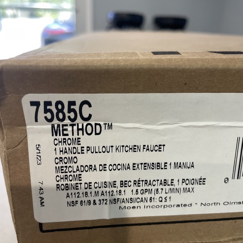 Moen 7585C Method Chrome One-Handle Pullout Kitchen Faucet