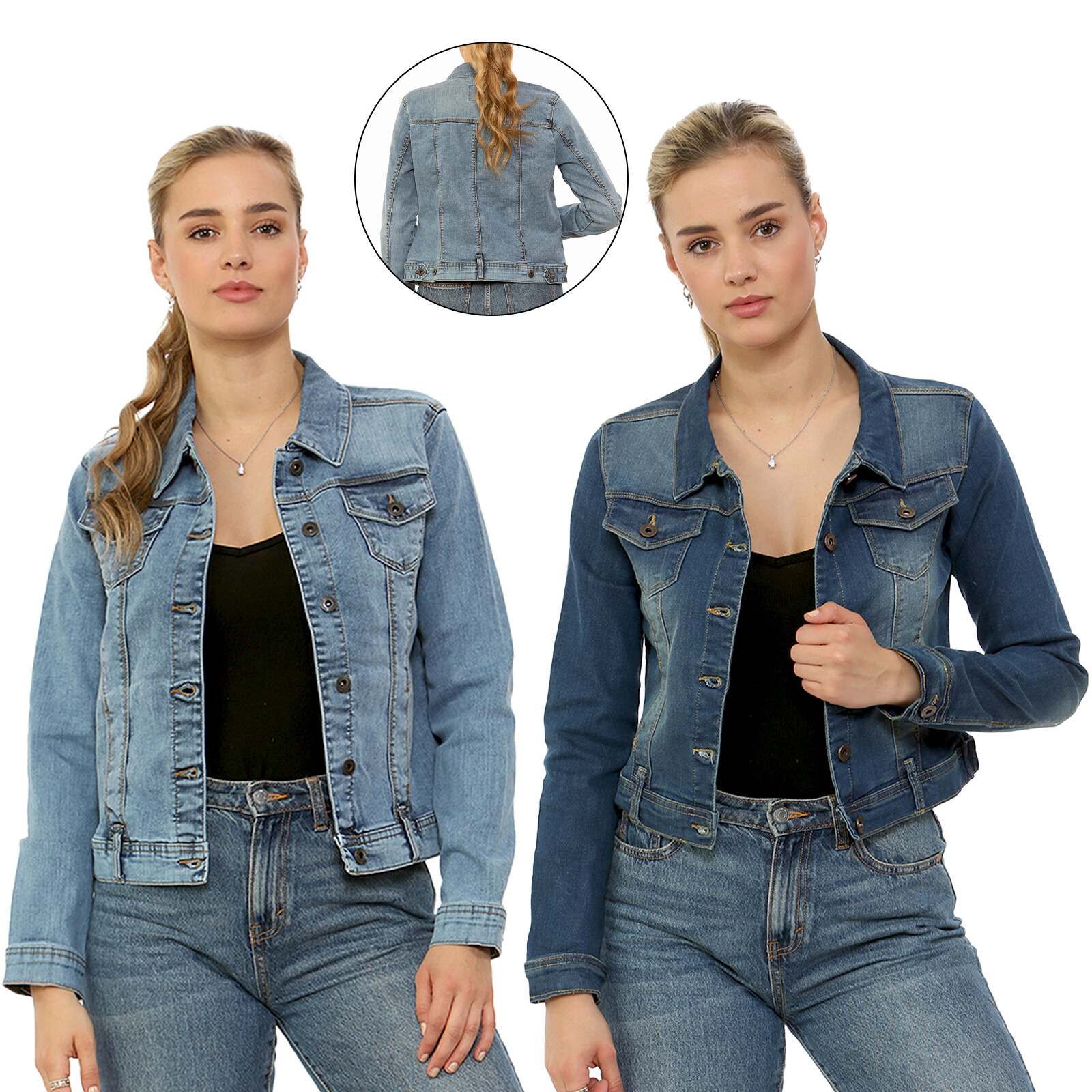 ジャケット・アウター vintage wash cropped denim jacket vintage wash cropped denim jacket